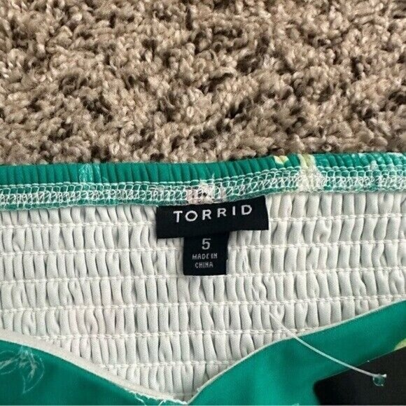 Torrid Mesh Strapless Twisted Babydoll Tunic Top Size 5X - Picture 8 of 12